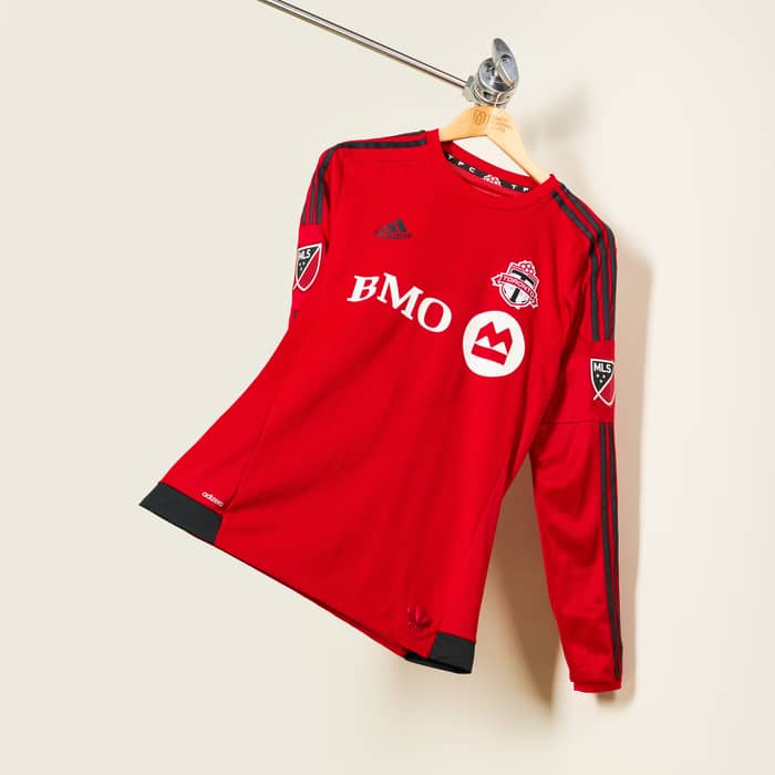Camiseta de local auténtica de manga larga del Toronto FC 2015-16 Cheyrou #8 - 8/10 - (M)