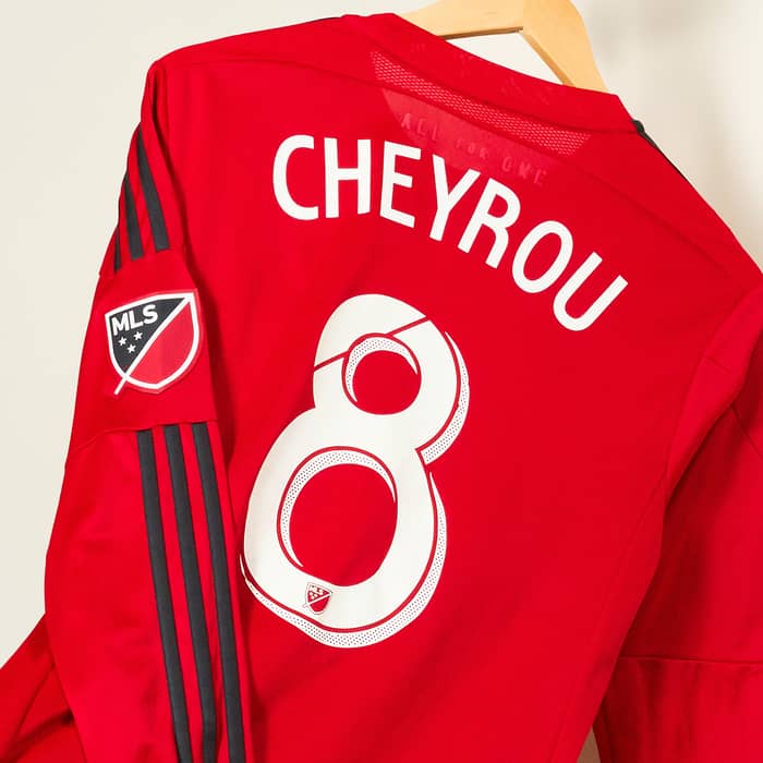 Camiseta de local auténtica de manga larga del Toronto FC 2015-16 Cheyrou #8 - 8/10 - (M)