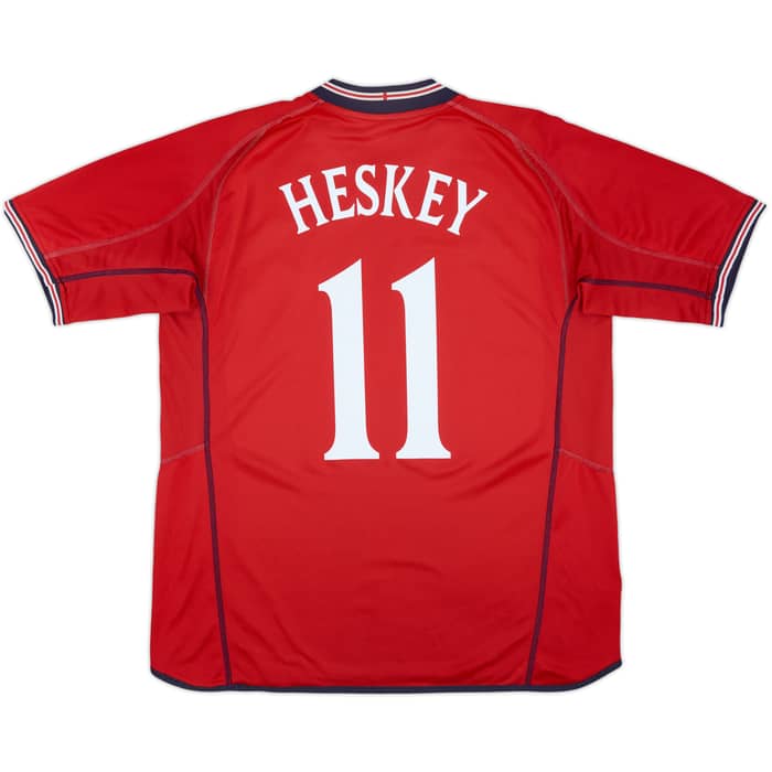 2002-04 England Away Shirt Heskey #11 - 8/10 - (L)