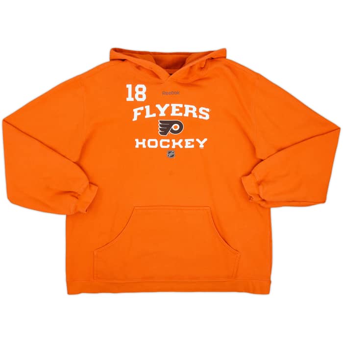 2010-11 Philadelphia Flyers Richards #18 Reebok Hooded Sweat Top - 7/10 - (L)