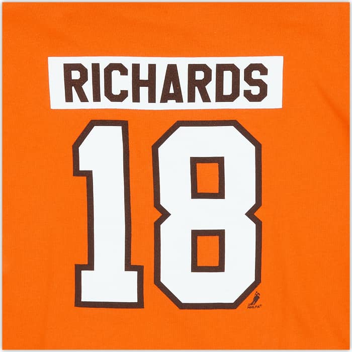 2010-11 Philadelphia Flyers Richards #18 Reebok Hooded Sweat Top - 7/10 - (L)