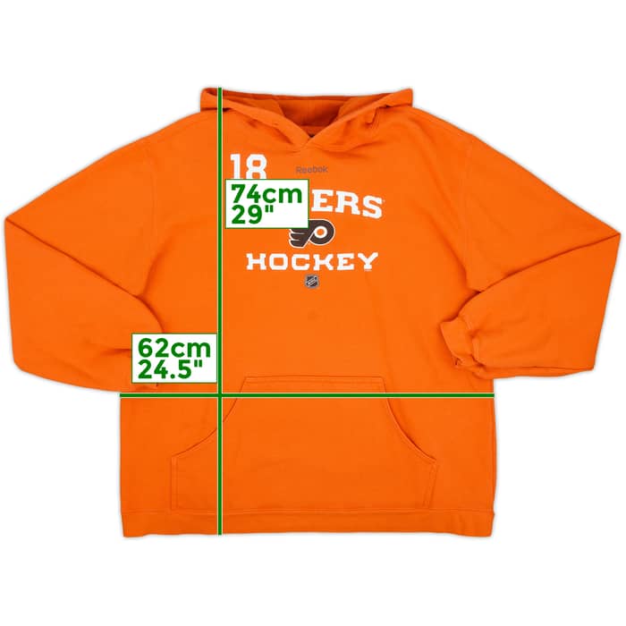 2010-11 Philadelphia Flyers Richards #18 Reebok Hooded Sweat Top - 7/10 - (L)