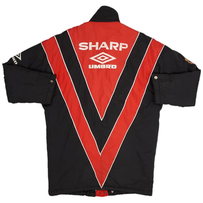 1992-93 Manchester United Umbro Padded Bench Coat - 6/10 - (M)
