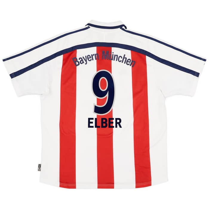 2000-01 Bayern Munich Away Shirt Elber #9 - 7/10 - (XL)