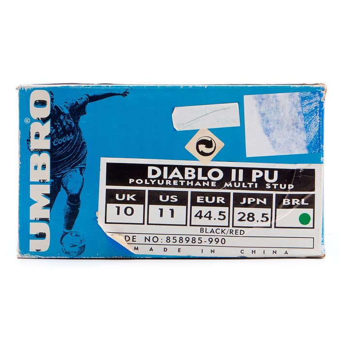 1996 Umbro Diablo II PU Football Boots *In Box* FG 10
