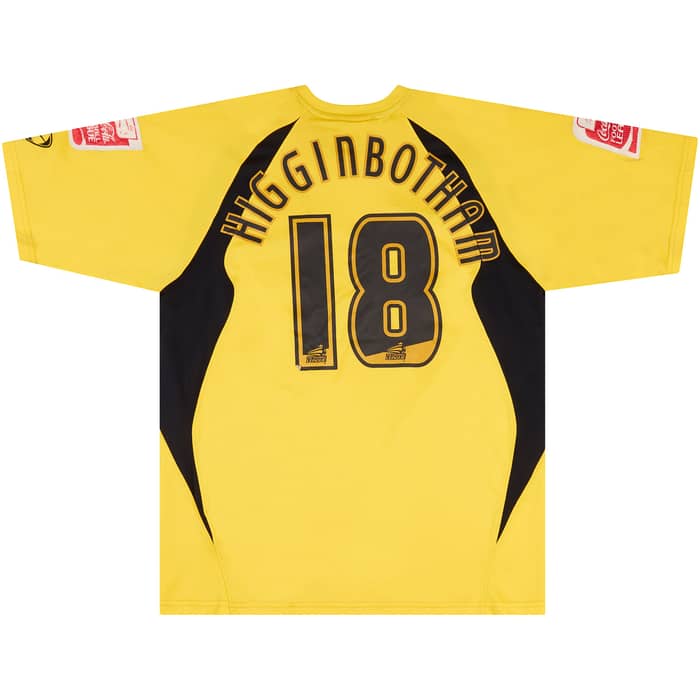 2007-08 Rochdale Match Issue Away Shirt Higginbotham #18