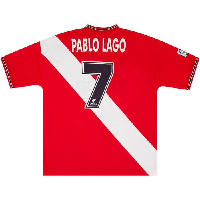 1998-99 Rayo Vallecano Match Issue Away Shirt Pablo Lago #7