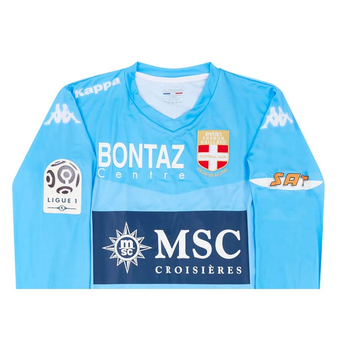 2014-15 Evian Thonon Gaillard Match Issue GK Shirt Leroy #40