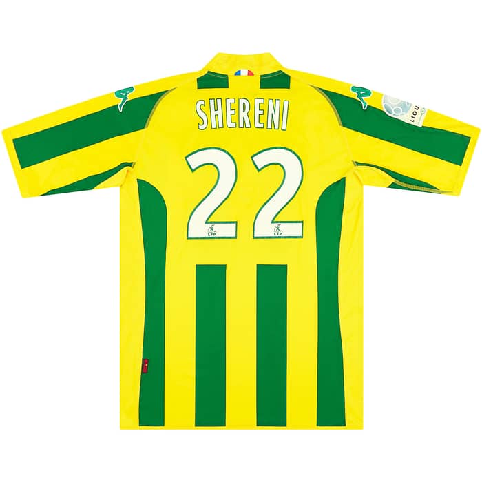2009-10 Nantes Match Issue Home Shirt Shereni #22