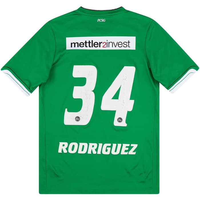 2014-15 St Gallen Match Issue Home Shirt Rodriquez #34