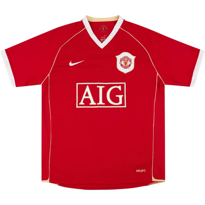 2006-07 Manchester United Home Shirt Solskjaer #20 (6/10) L