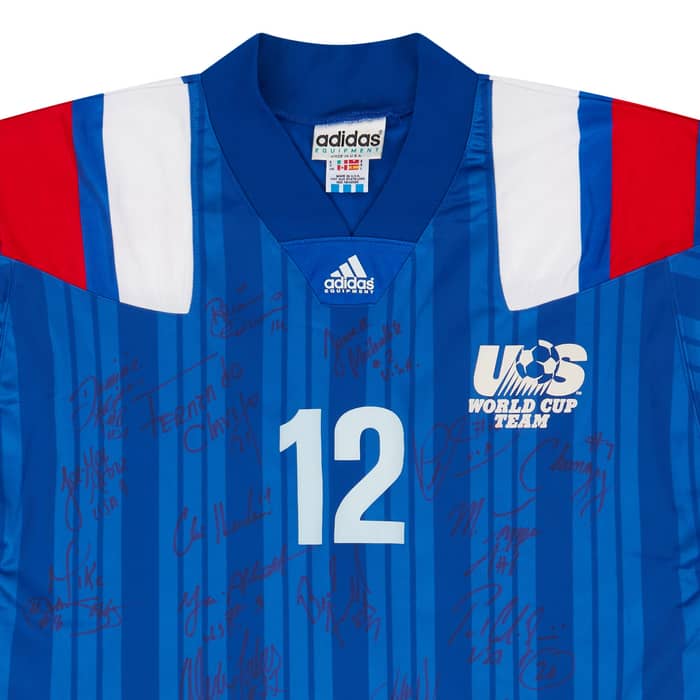 1993 USA Match Issue Signed Away Shirt #12 (Agoos)