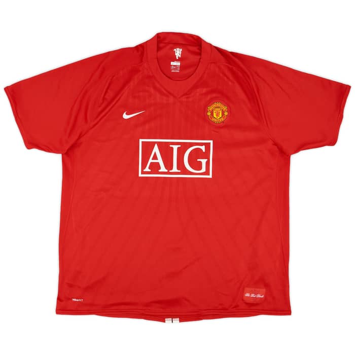 2007-09 Manchester United Home Shirt Vidic #15 - 9/10 - (3XL)