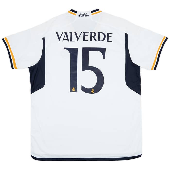 2023-24 Real Madrid Home Shirt Valverde #15 (XXL)