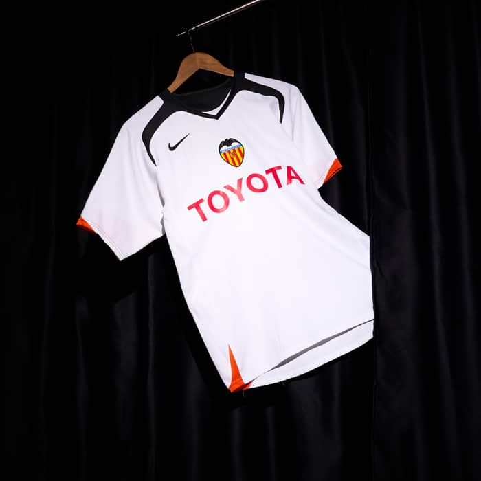 2005-06 Valencia Home Shirt David Villa #7 - 7/10 - (S)