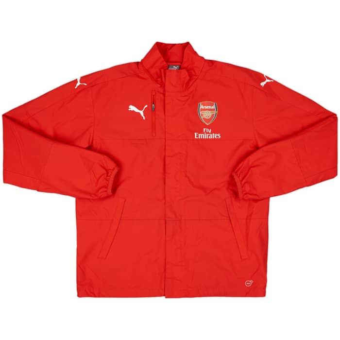 2017-18 Arsenal Puma Hooded Rain Jacket - 9/10 - (L)