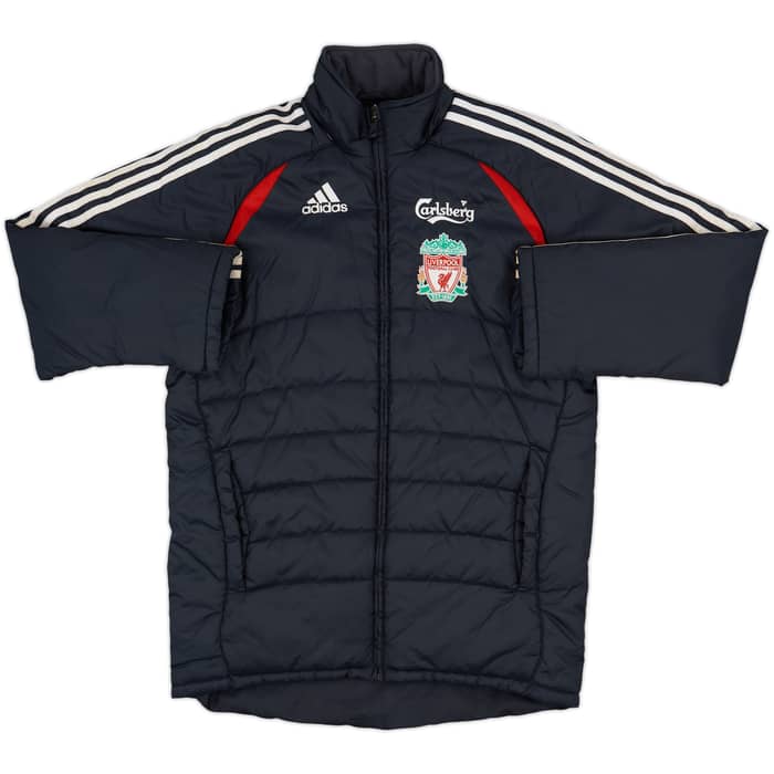 2006-07 Liverpool adidas Padded Bench Coat - 5/10 - (L.Boys)