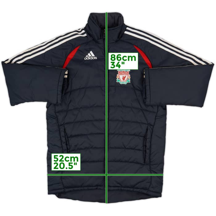 2006-07 Liverpool adidas Padded Bench Coat - 5/10 - (L.Boys)