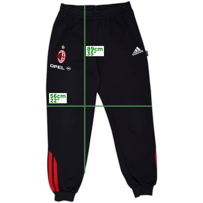 2000-01 AC Milan adidas Track Pants/Bottoms - 8/10 - (M)