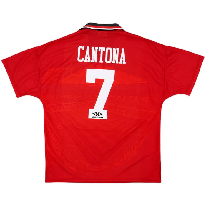 1994-96 Manchester United Home Shirt Cantona #7 - 9/10 - (XL)