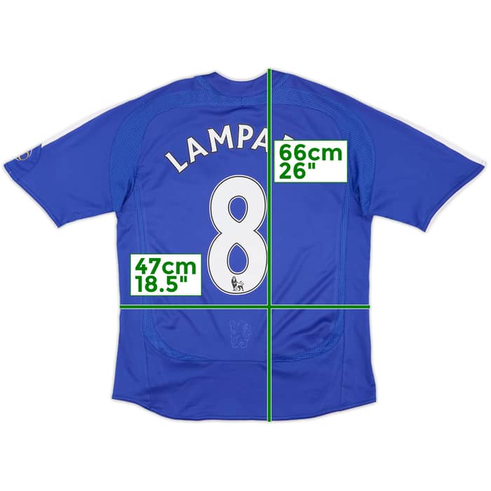 2006-08 Chelsea Home Shirt Lampard #8 - 8/10 - (L.Boys)