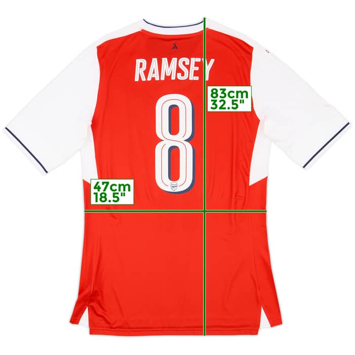 2016-17 Arsenal Home ACTV Fit Shirt Ramsey #8 (XXL)