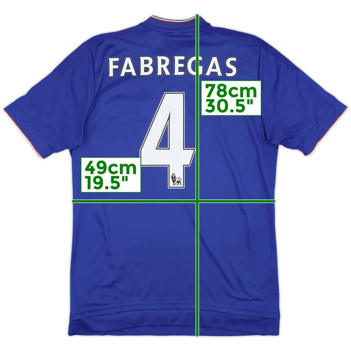 2015-16 Chelsea Home Shirt Fabregas #4 - 7/10 - (M)