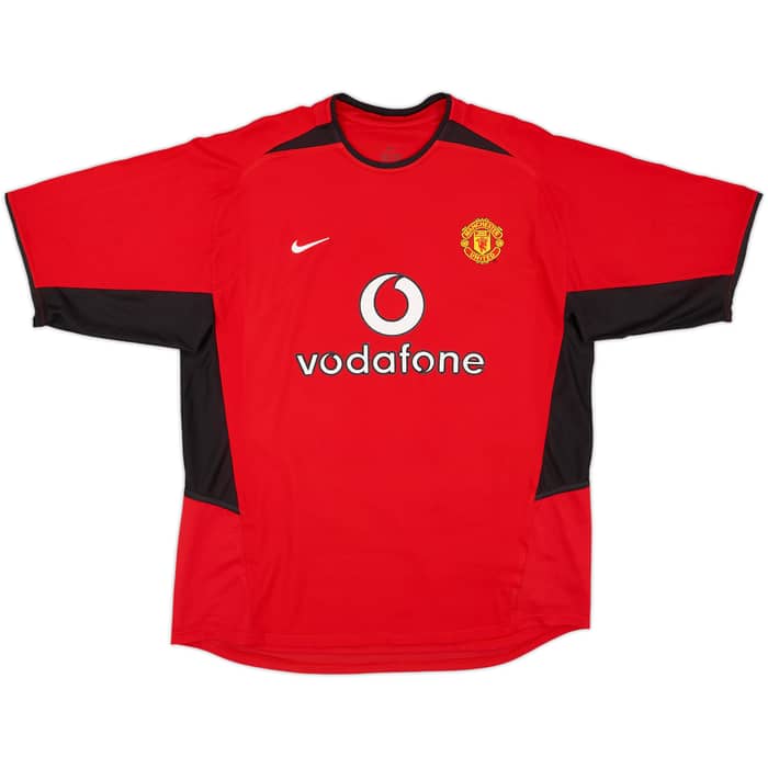 2002-04 Manchester United Home Shirt Scholes #18 - 7/10 - (L)