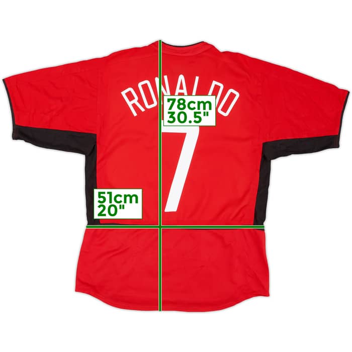 2002-04 Manchester United Home Shirt Ronaldo #7 - 6/10 - (M)
