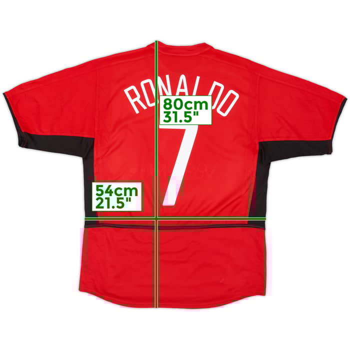 2002-04 Manchester United Home Shirt Ronaldo #7 - 4/10 - (M)