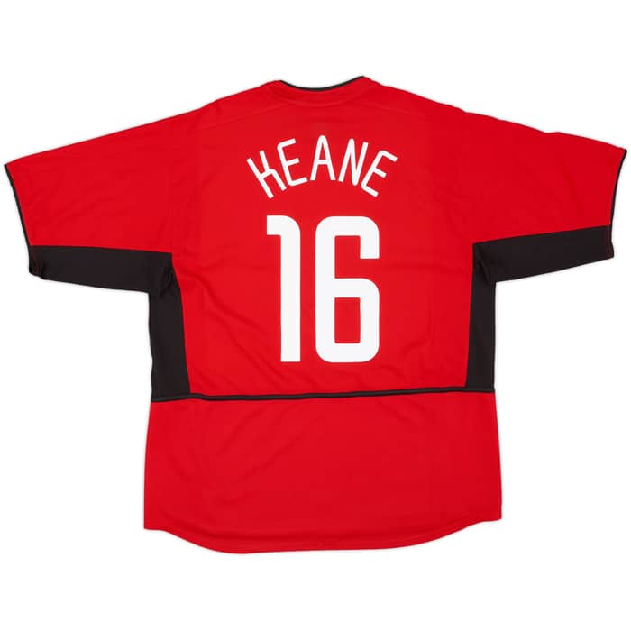 2002-04 Manchester United Home Shirt Keane #16 - 7/10 - (XL)