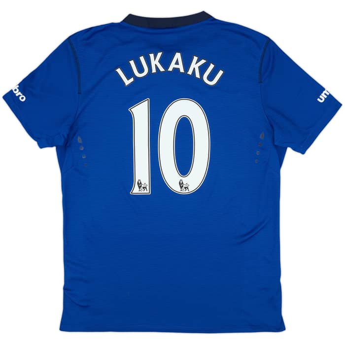 2014-15 Everton Home Shirt Lukaku #10 - 9/10 - (L)