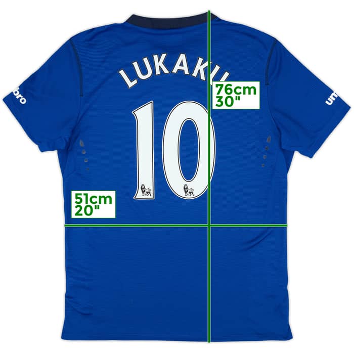 2014-15 Everton Home Shirt Lukaku #10 - 9/10 - (L)