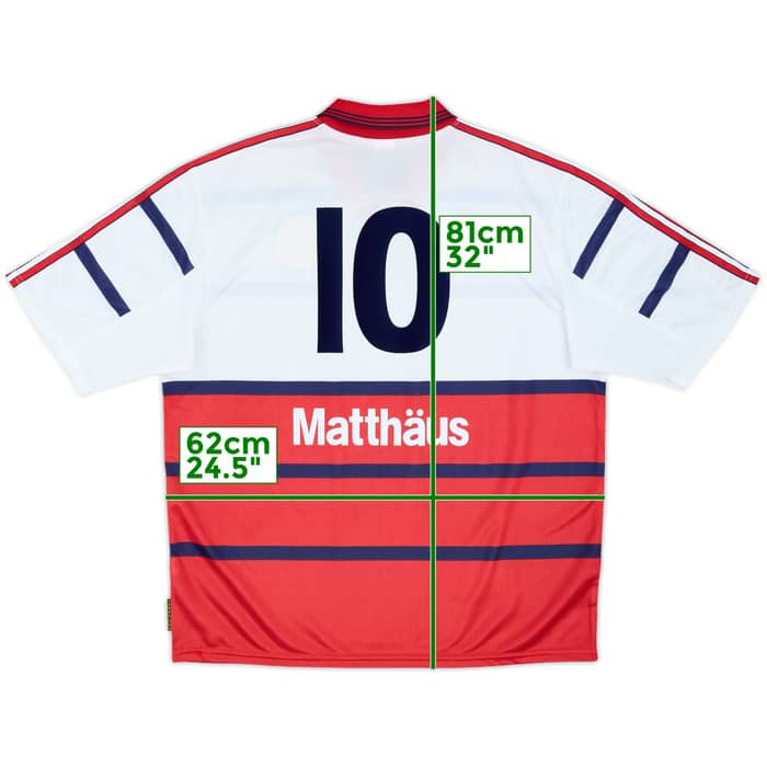 1998-00 Bayern Munich Player Issue Away Shirt Matthaus #10 - 10/10 - (XL)