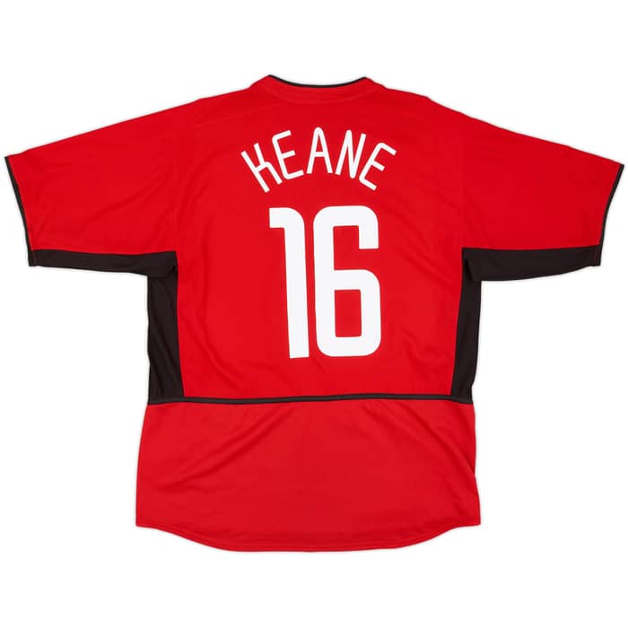 2002-04 Manchester United Home Shirt Keane #16 - 5/10 - (L)
