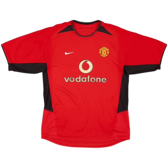 2002-04 Manchester United Home Shirt Beckham #7 - 5/10 - (L)