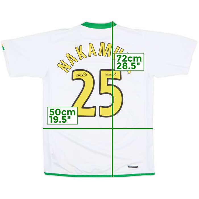 2006-08 Celtic European Shirt Nakamura #25 - 8/10 - (M)