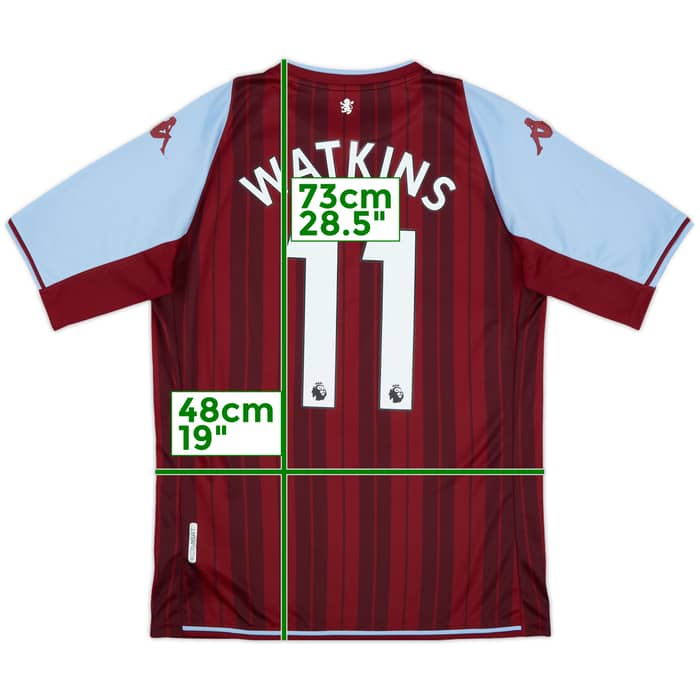 2021-22 Aston Villa Home Shirt Watkins #11 - 7/10 - (L)