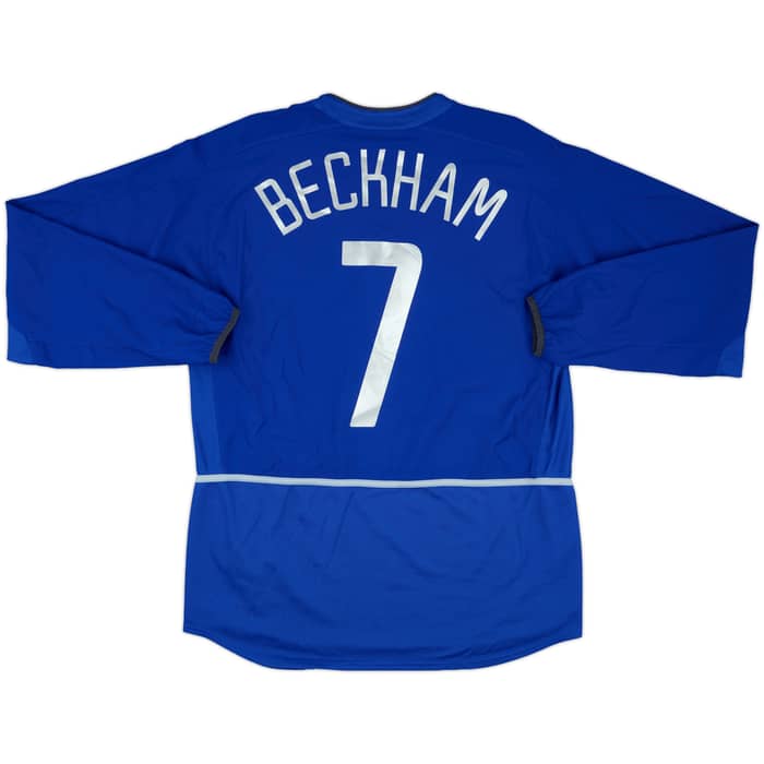 2002-03 Manchester United Third L/S Shirt Beckham #7 - 5/10 - (L)