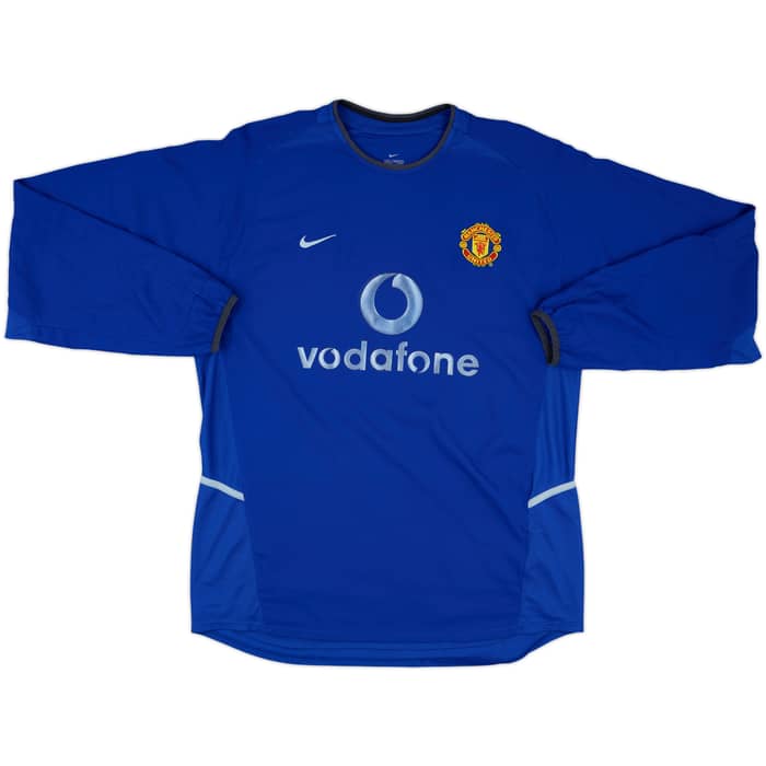 2002-03 Manchester United Third L/S Shirt Beckham #7 - 5/10 - (L)