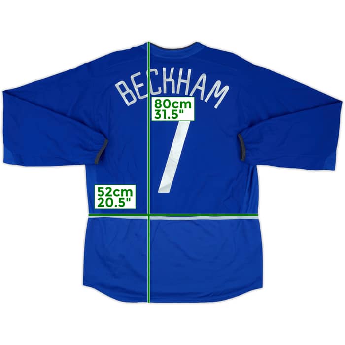 2002-03 Manchester United Third L/S Shirt Beckham #7 - 5/10 - (L)