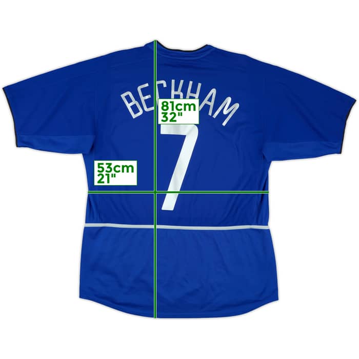 2002-03 Manchester United Third Shirt Beckham #7 - 6/10 - (L)