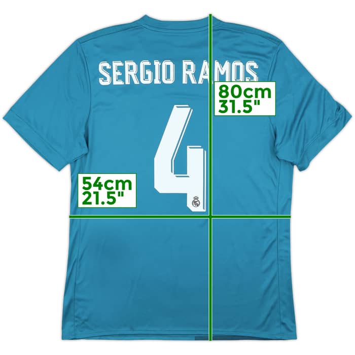 2017-18 Real Madrid Away Shirt Sergio Ramos #4 (L)