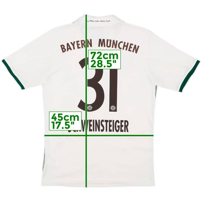 2013-14 Bayern Munich Away Shirt Schweinsteiger #31 - 8/10 - (XL.Boys)