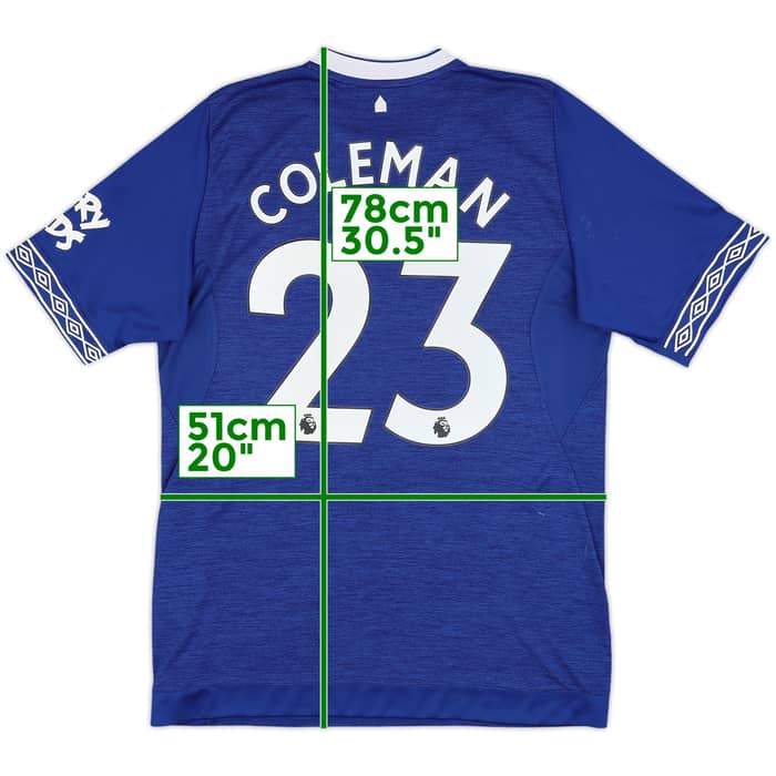 2018-19 Everton Home Shirt Coleman #23 - 7/10 - (L)