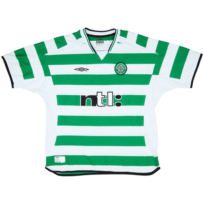 2001-03 Celtic Home Shirt Lennon #18 - 8/10 - (XL)