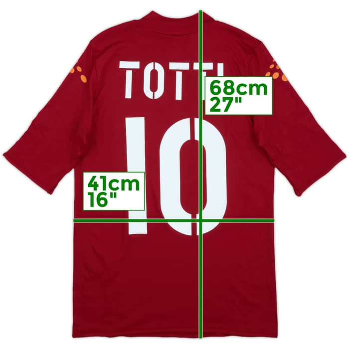 2003-04 Roma Home Shirt Totti #10 (S)