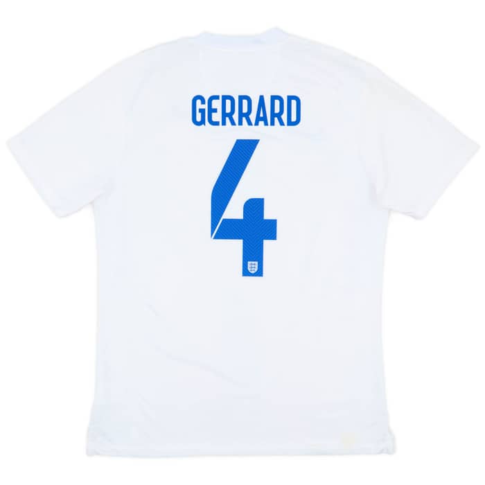 2014-15 England Authentic Home Shirt Gerrard #4 - 5/10 - (XL)