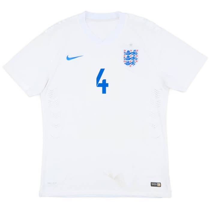 2014-15 England Authentic Home Shirt Gerrard #4 - 5/10 - (XL)