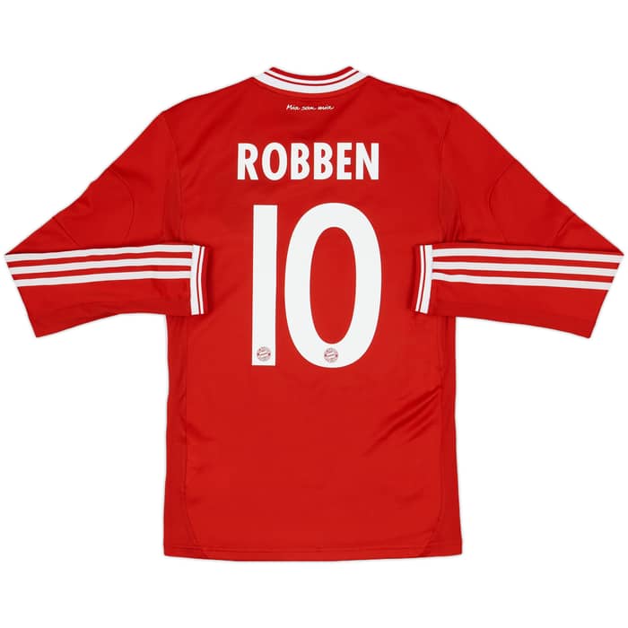 2013-14 Bayern Munich Player Issue L/S Shirt Robben #10 - 7/10 - (S)